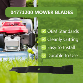 BCQNXX ikon-x 52-ce blades assembly improves cutting efficiency on tall grass.