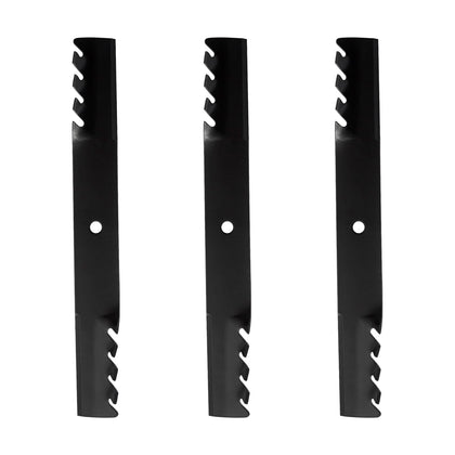 BCQNXX mulching blades 3-pack for 61-inch decks ensure a clean, efficient cut