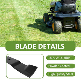 BCQNXX powder-coated finish helps resist rust during mowing.
