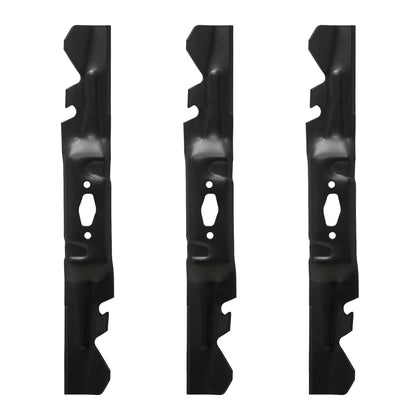 BCQNXX toothed mulching blade for 54-inch deck improves cut quality