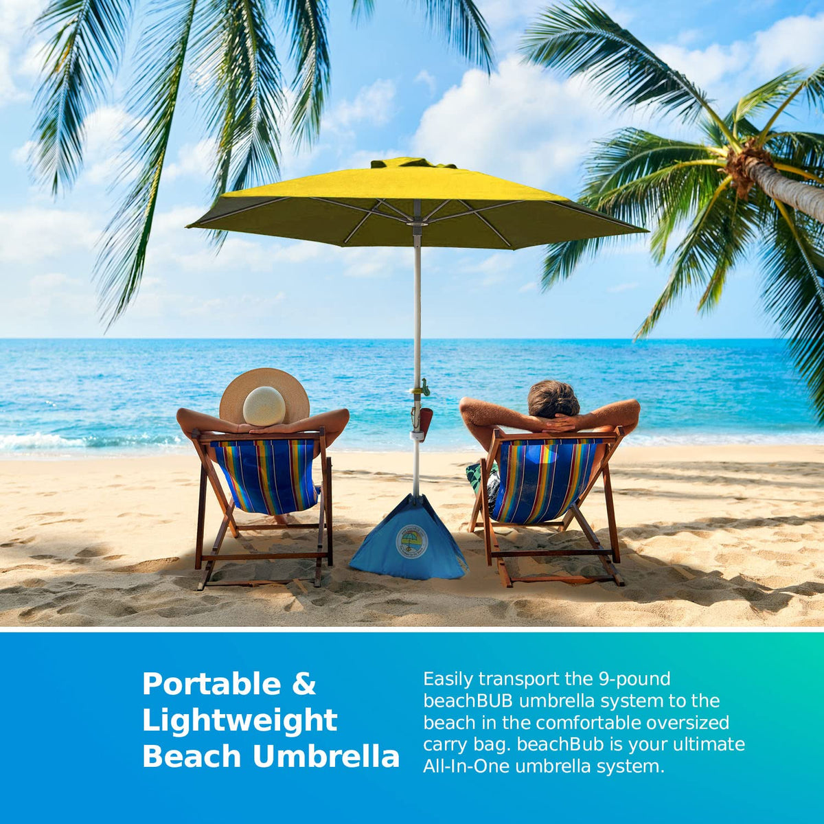 BeachBUB compact packaging for easy transport and storage