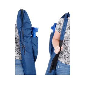 BeachMall umbrella bag opened to show interior pole sleeve