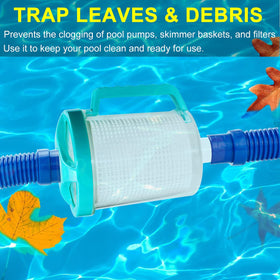 BeadChica Leaf Catcher skimmer socks 5-pack traps fine debris in pool.