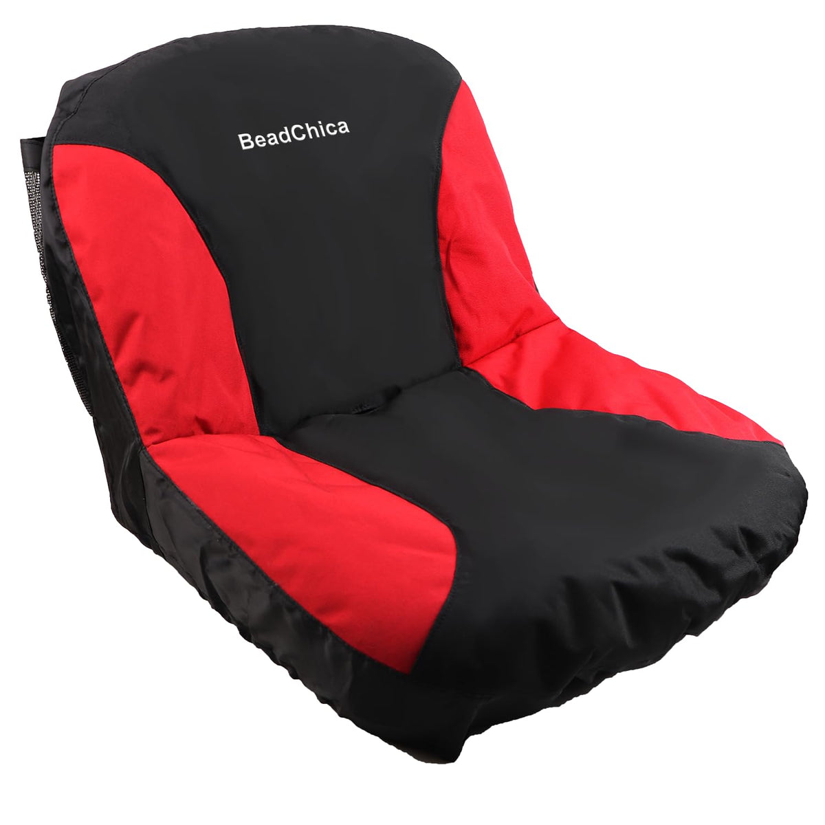 BeadChica riding mower seat cover overview protects against dust and stains.