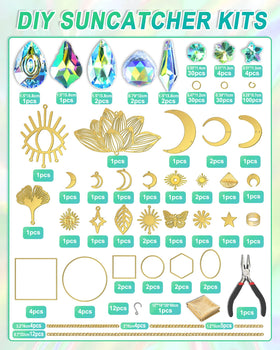 Beanewone DIY Suncatchers metal shapes add dramatic window light and structure