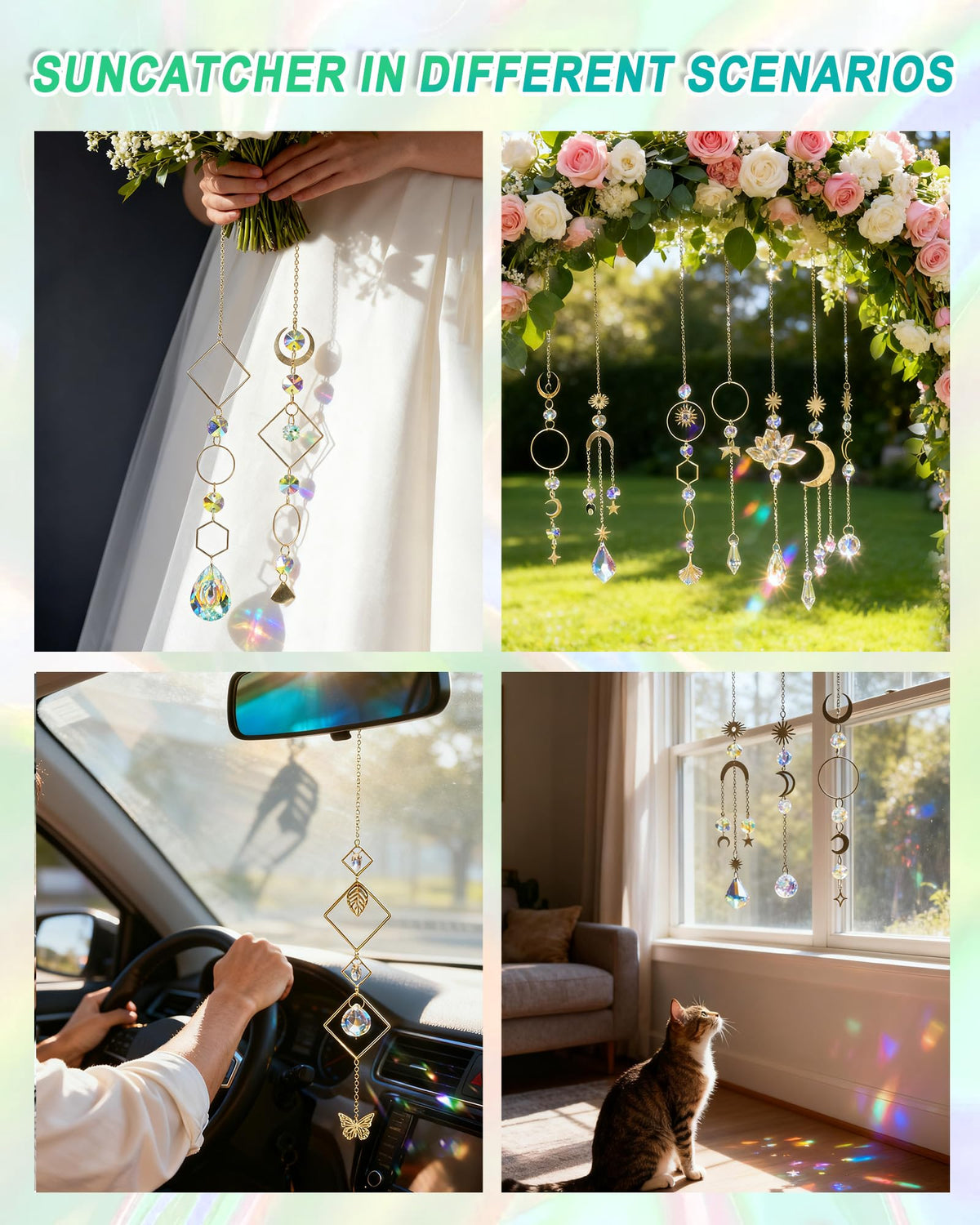 Beanewone DIY Suncatchers window display as a sparkling indoor feature