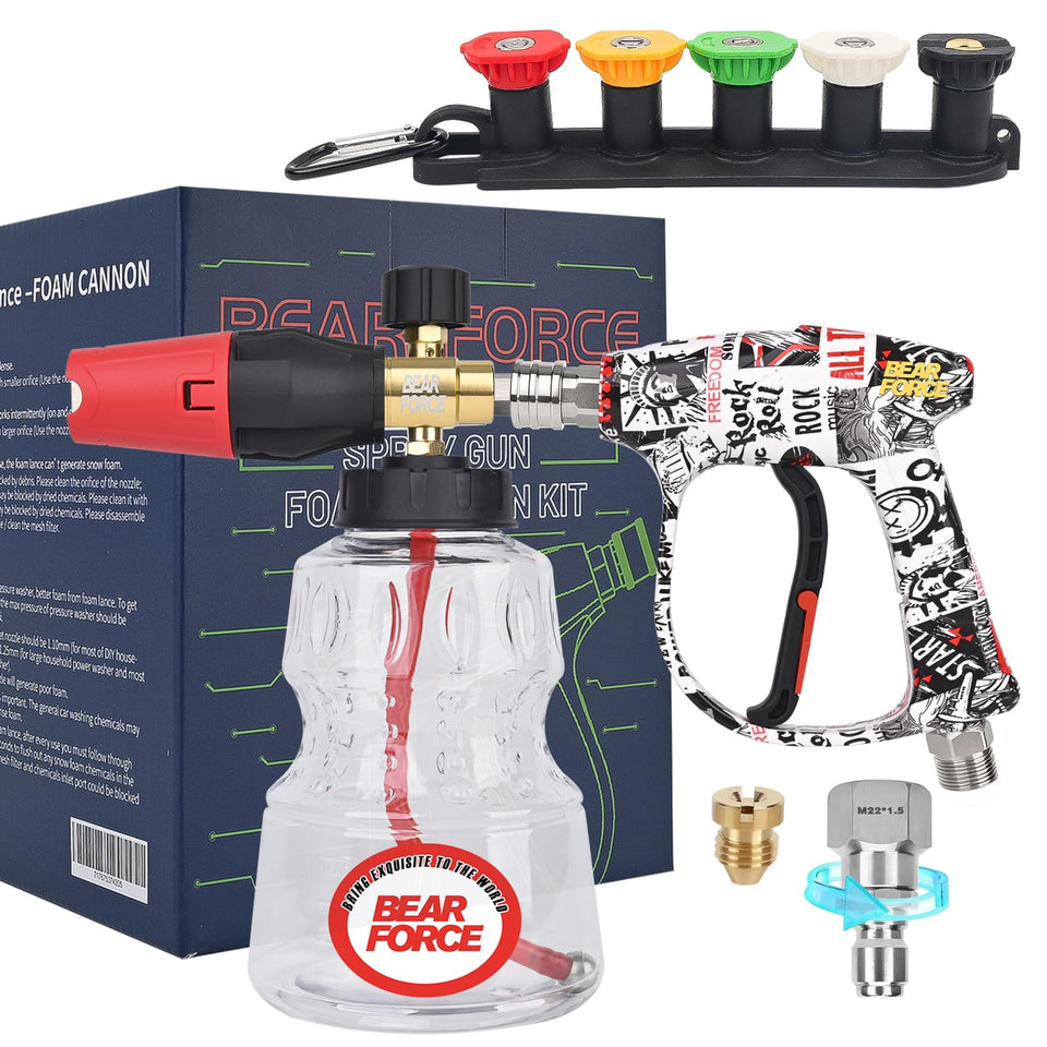 Bear Force short spray gun with M22-ID14mm connection for easy setup.
