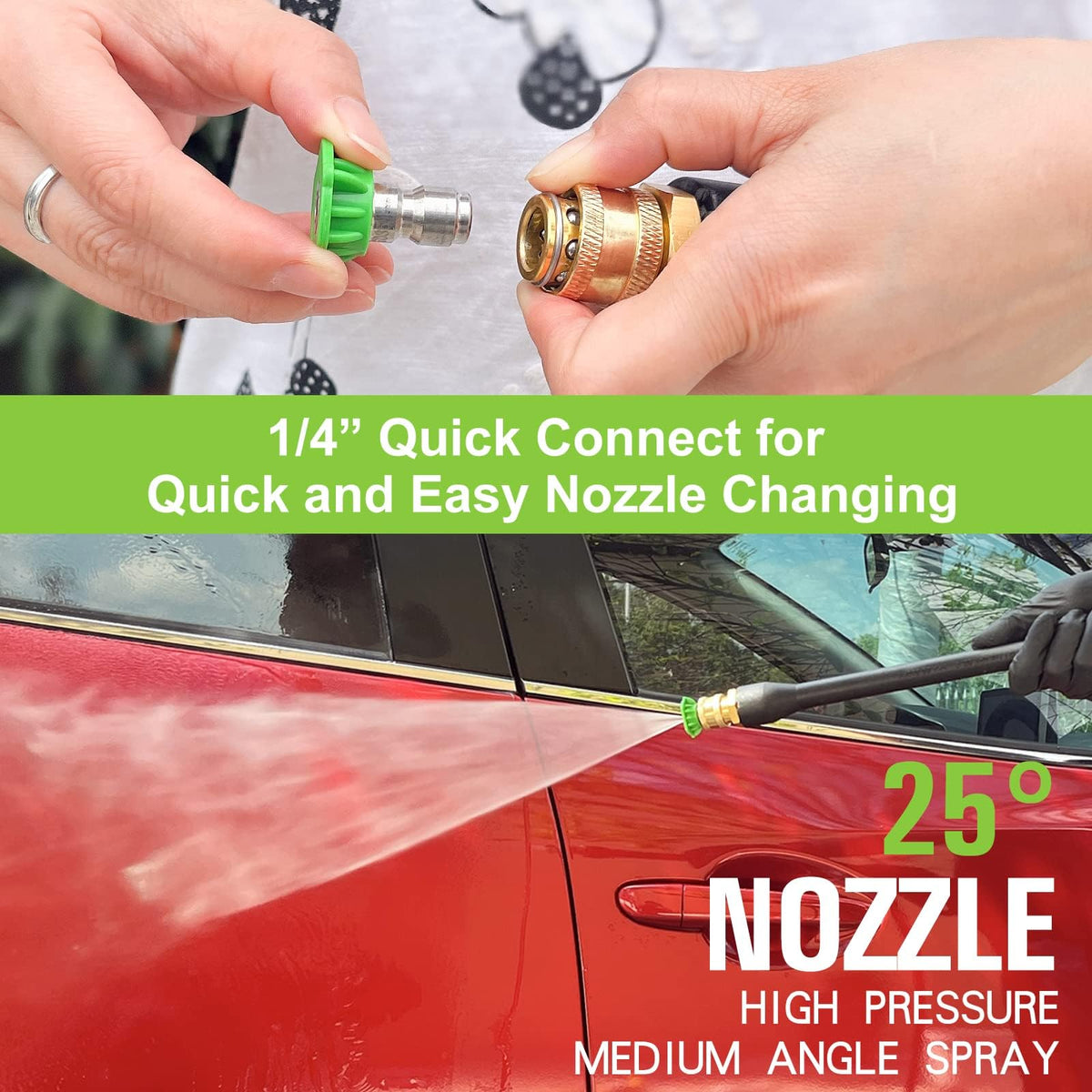 Bear Force wand with quick-connect fitting fits popular pressure washer brands