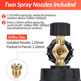 Bear Force 65deg black tip detailed spray for tight spots.