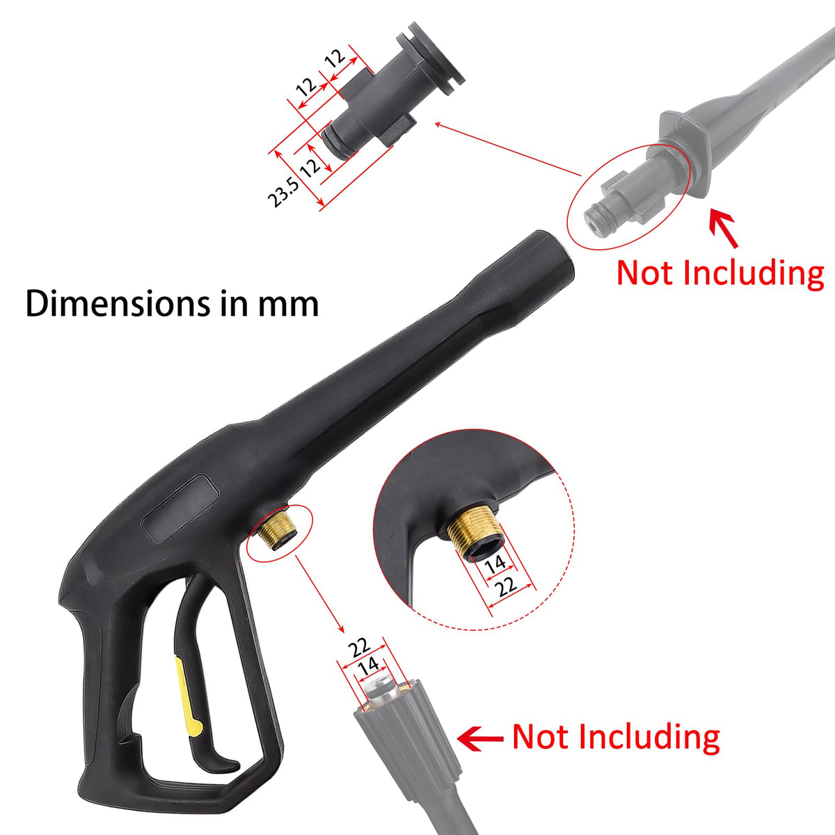 Bear Force trigger gun inlet M22 ensures quick, secure attachment.