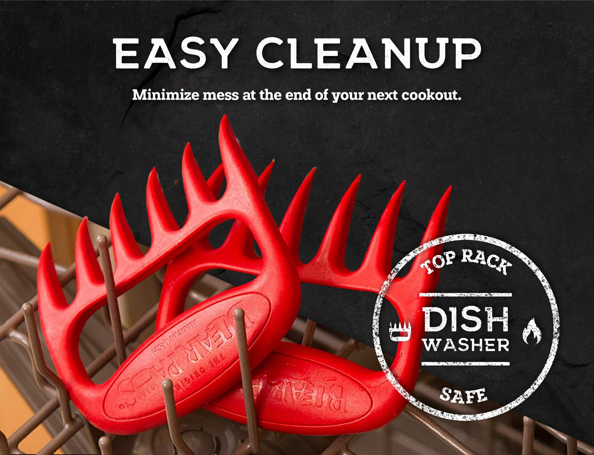 Bear Paws dishwasher-safe claws simplify cleanup after barbecue feasts.