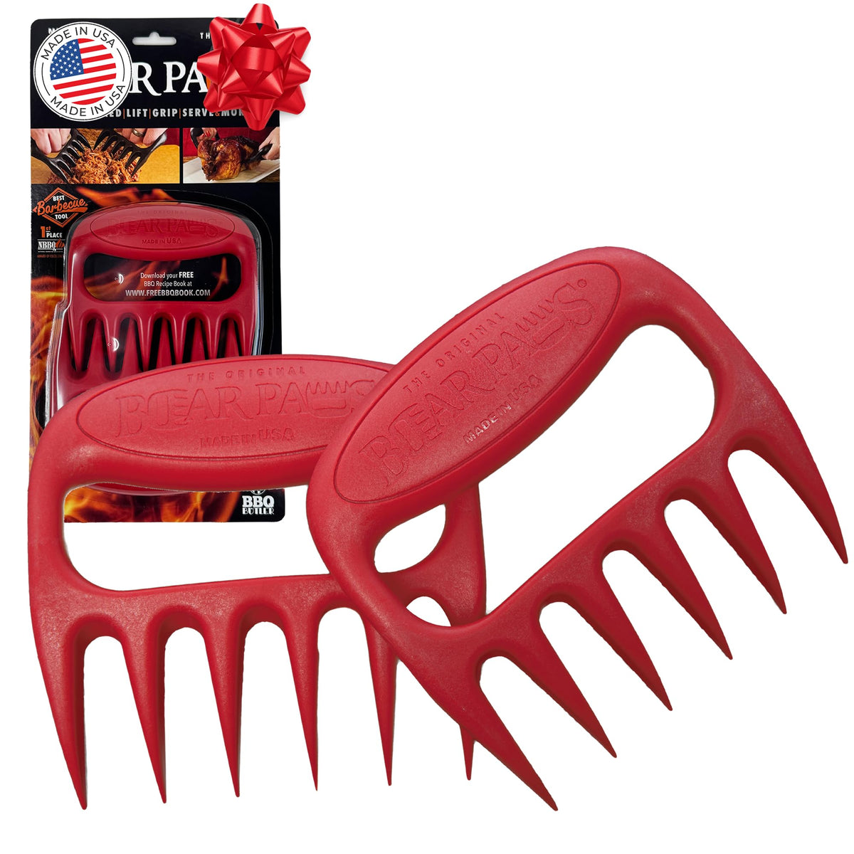 Bear Paws meat claws grip pulled pork for easy shredding and serving.