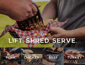Bear Paws heat-resistant nylon withstands grill heat up to 475°F.