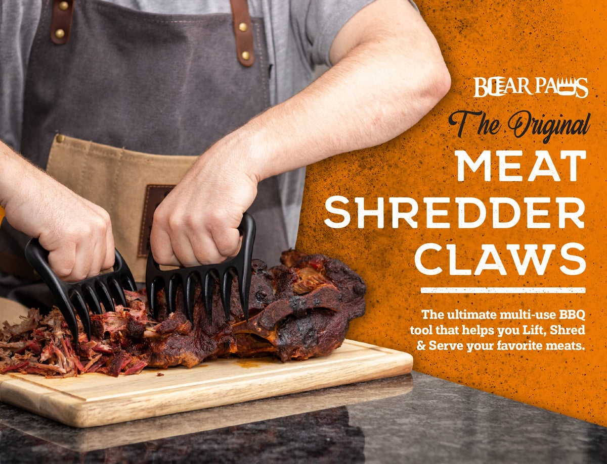 Bear Paws clamps shred beef precisely, making tender slices effortless.