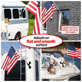 BEASYE heavy-duty metal flag mount with quick lock for easy setup on vehicles