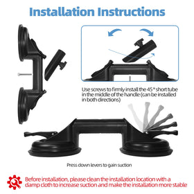 BEASYE universal flagpole holder attached to a vehicle for stable roadside visibility