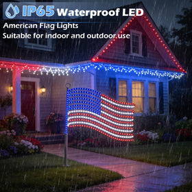 Beatineon large 24x21.65-inch flag with bold LED outline.