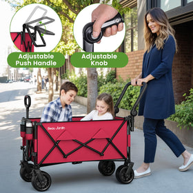 BEAU JARDIN 360 degree all-terrain wheels with brakes for stable travel