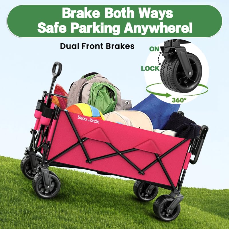 BEAU JARDIN back push handle adjustable for all user heights