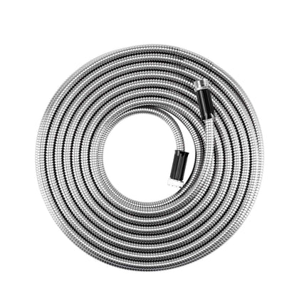 Beaulife metal garden hose 50ft coil for durable outdoor watering