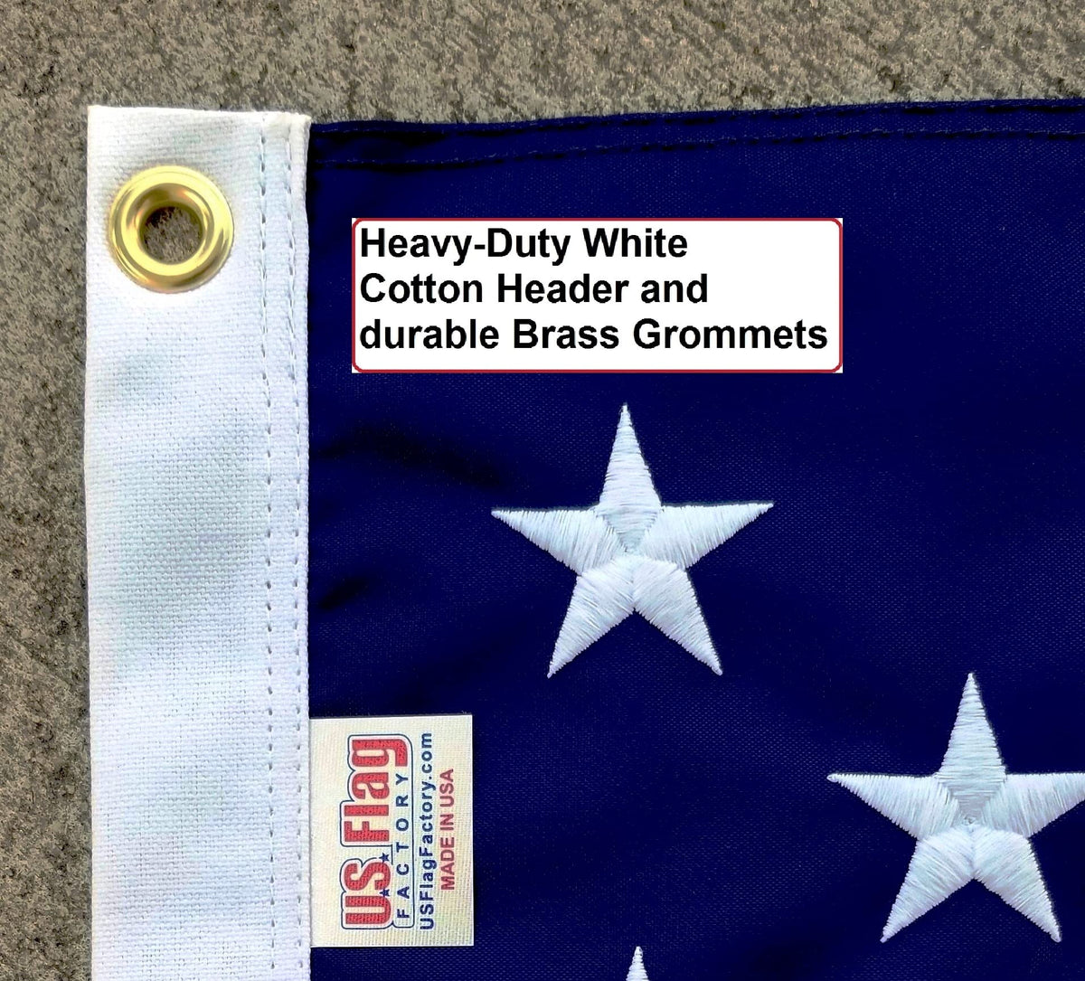 Beaver Flags made-in-USA flag promotes patriotic pride and local manufacturing.