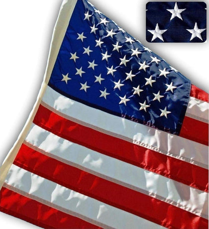 Beaver Flags US flag with embroidered stars for durable outdoor display.