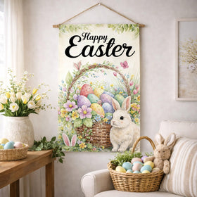 Beaver Rain Cat spring flowers with bunny, adds seasonal charm.