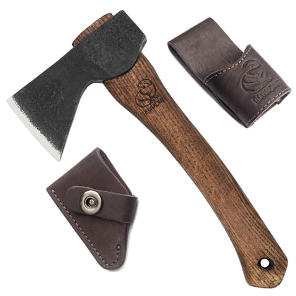 BeaverCraft AX1 with hardened steel blade close-up for precise cuts.