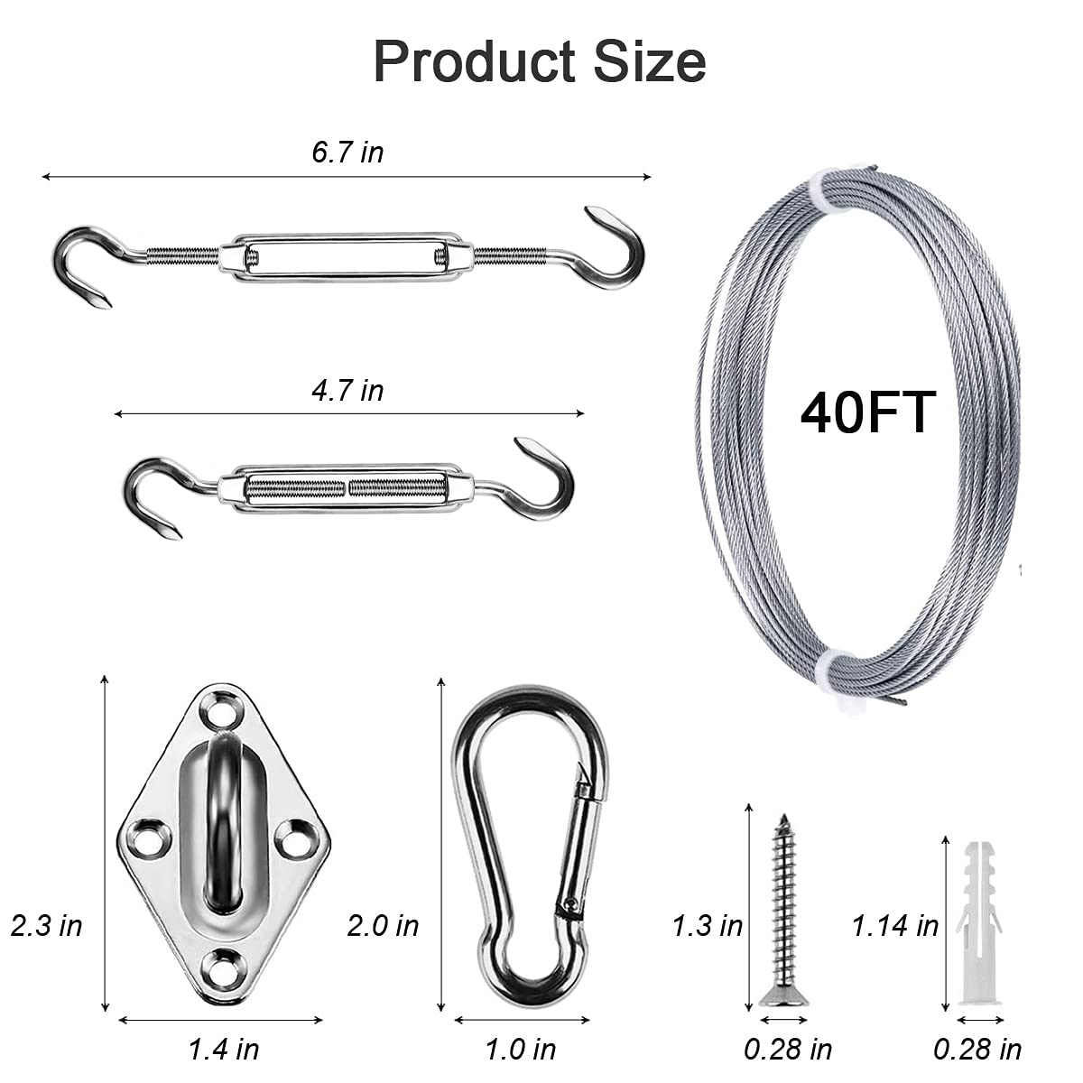 BEAYFILY sun shade kit outdoor usage for patios, gardens, porches.
