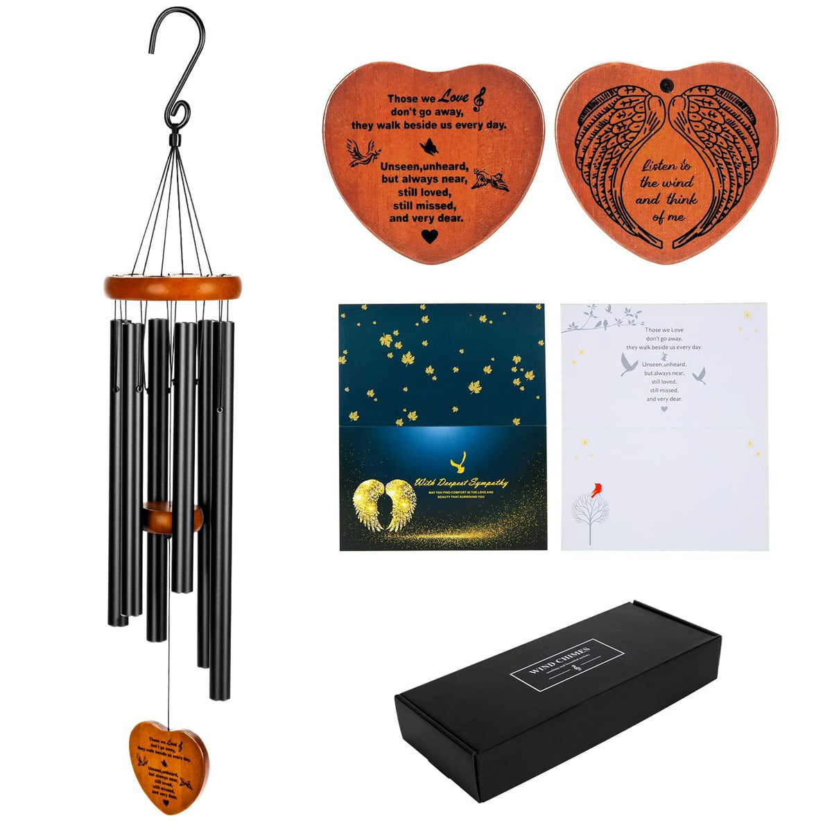 Beboligh Sympathy wind chimes in garden create soothing memories outdoors.