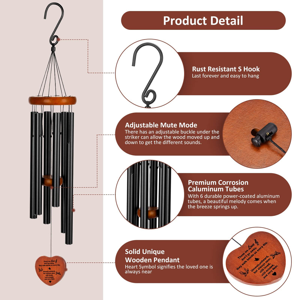 Beboligh wind chimes arrive in premium packaging, ready for gifting.