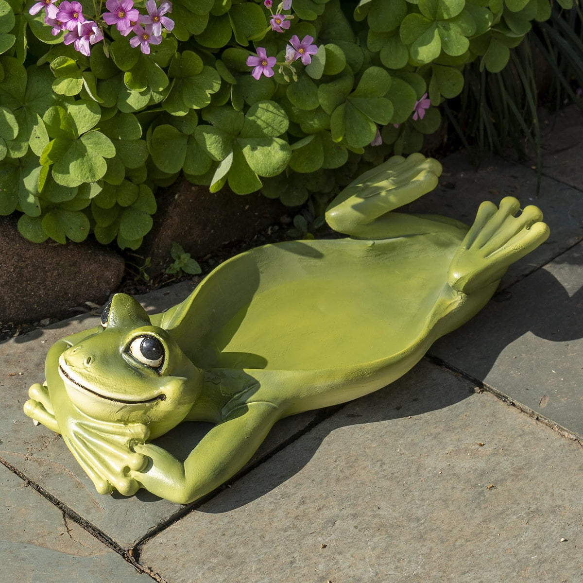 Bechivie bird bath and bee watering dish creating a wildlife focal point