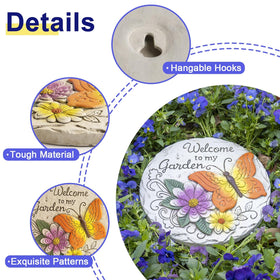 Bechivie cement stepping stone offers durable outdoor decor for yards