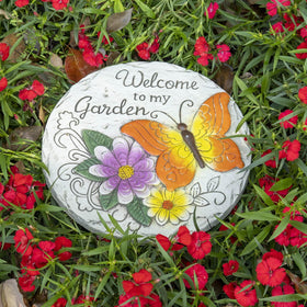 Bechivie welcoming garden stone adds charm to entryways