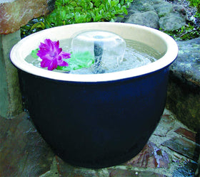 Beckett 1409 trumpet nozzle providing dramatic fountain spray for outdoor water displays.
