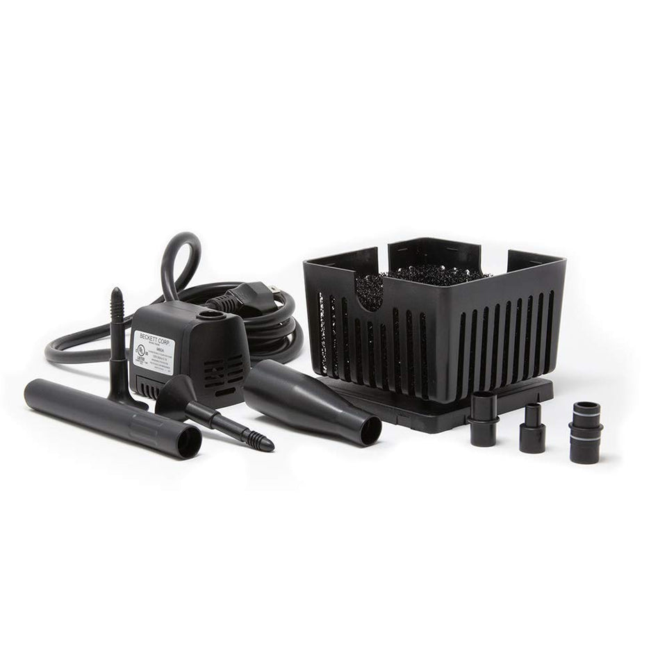 Beckett CGFK60 pump front view, compact design for small spaces