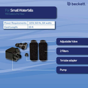 Beckett DP900 includes a 15 ft power cord for flexible installation.