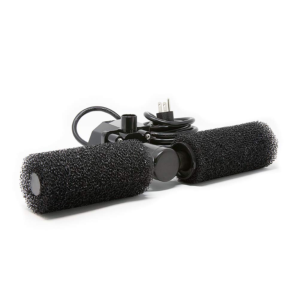Beckett DP900 foam filters trap particles to improve water clarity.