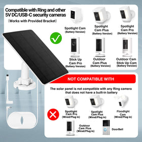 BECOMFY battery-maintenance charger keeps Ring cameras topped up with daily sun.