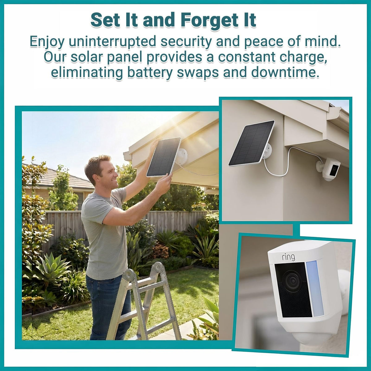 BECOMFY Smart IC protection prevents overcharging on Ring cameras.