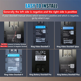 BECOMFY compatible with Ring Video Doorbells and Battery models.