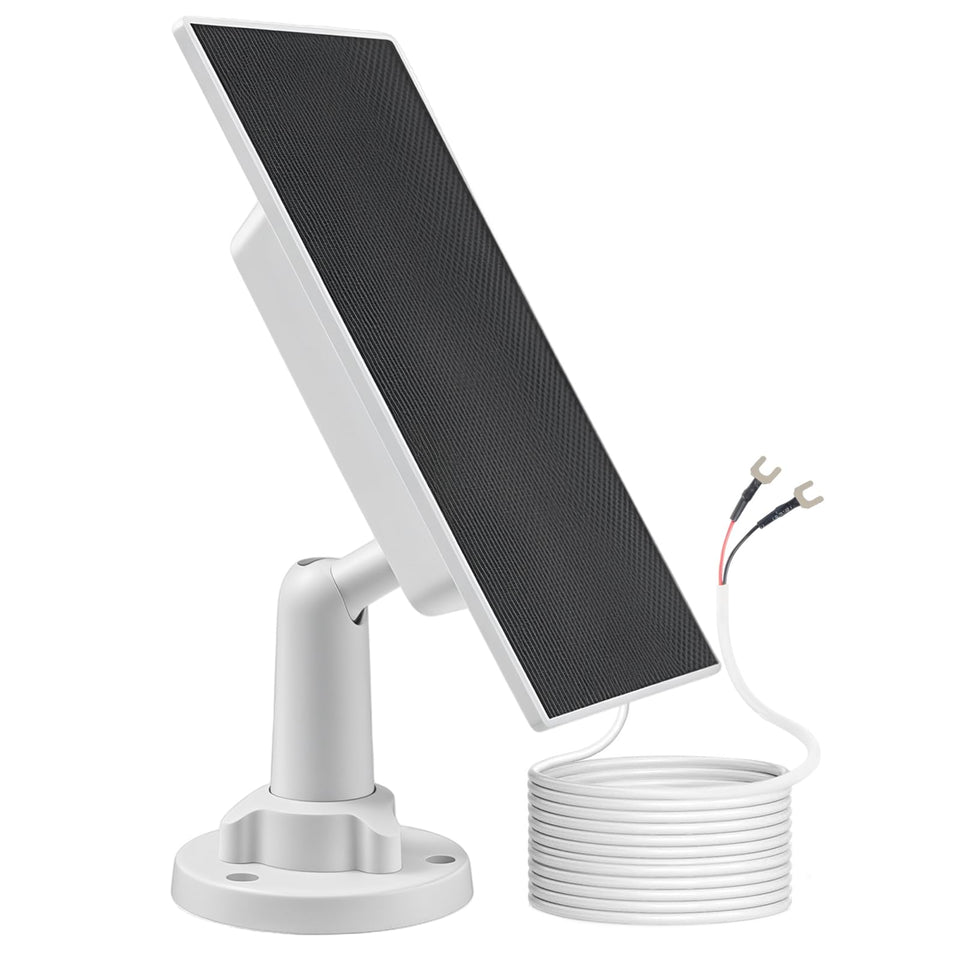 BECOMFY solar panel powering Ring doorbell for continuous daytime operation.