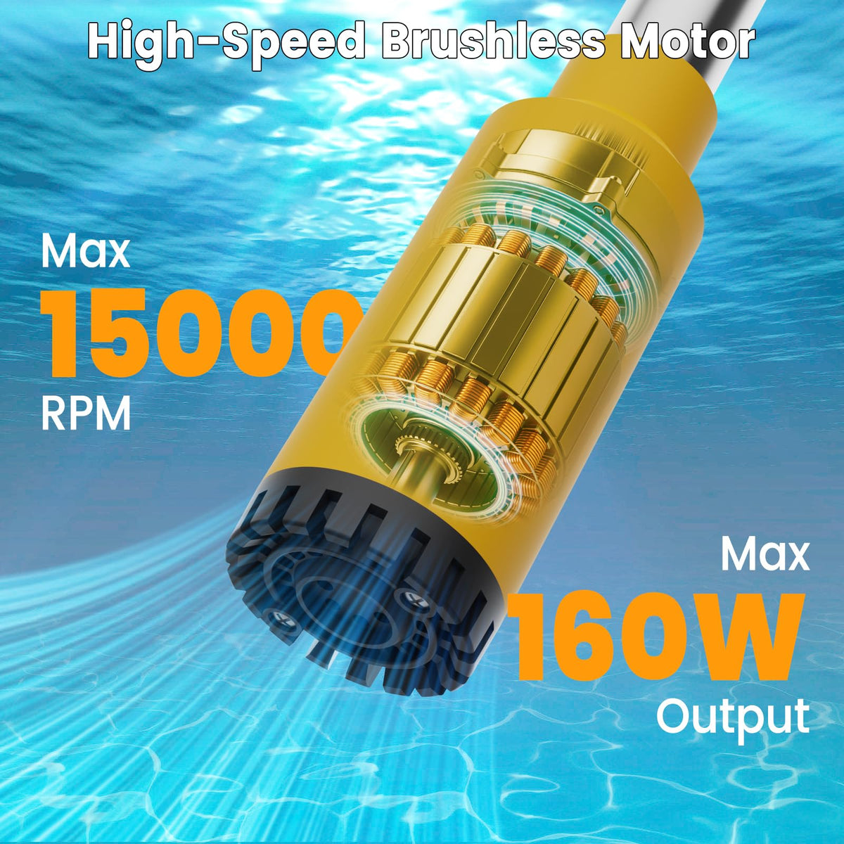 Bedena 555 GPH flow demonstrates rapid water transfer capacity