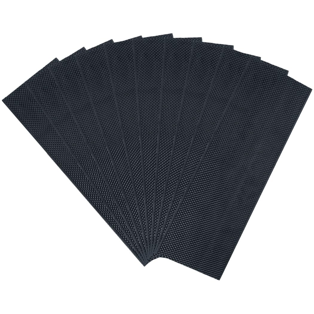 BeeCastle beehive frame foundation 10pcs, durable beeswax-coated sheets for easy insertion into medium frames.