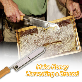 BeeCastle honey uncapping knife handle shows ergonomic grip for comfortable use.