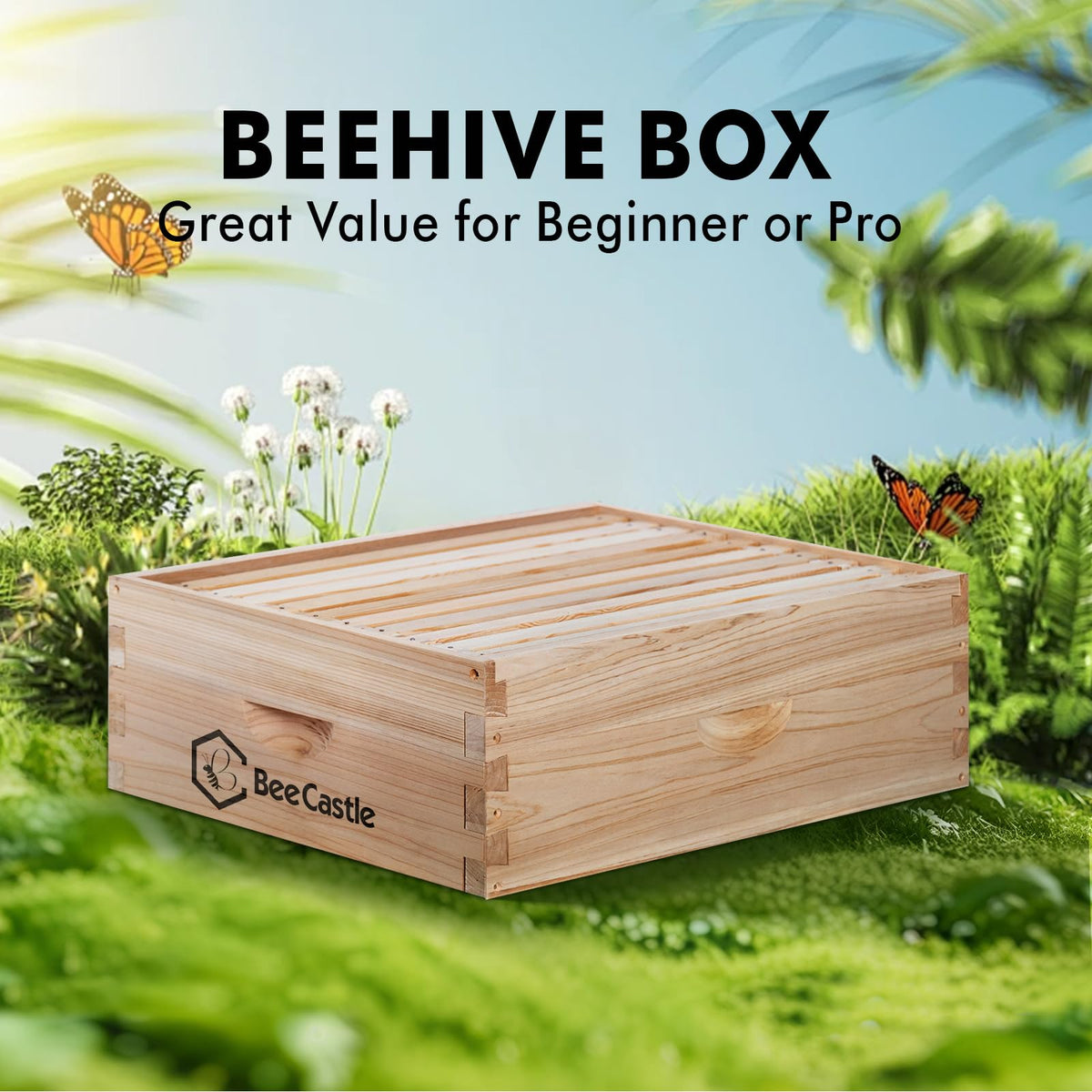 BeeCastle unassembled kit with hardware for easy shipping and assembly