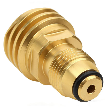 BeeGo POL to QCC1 adapter showing solid brass construction for easy connections