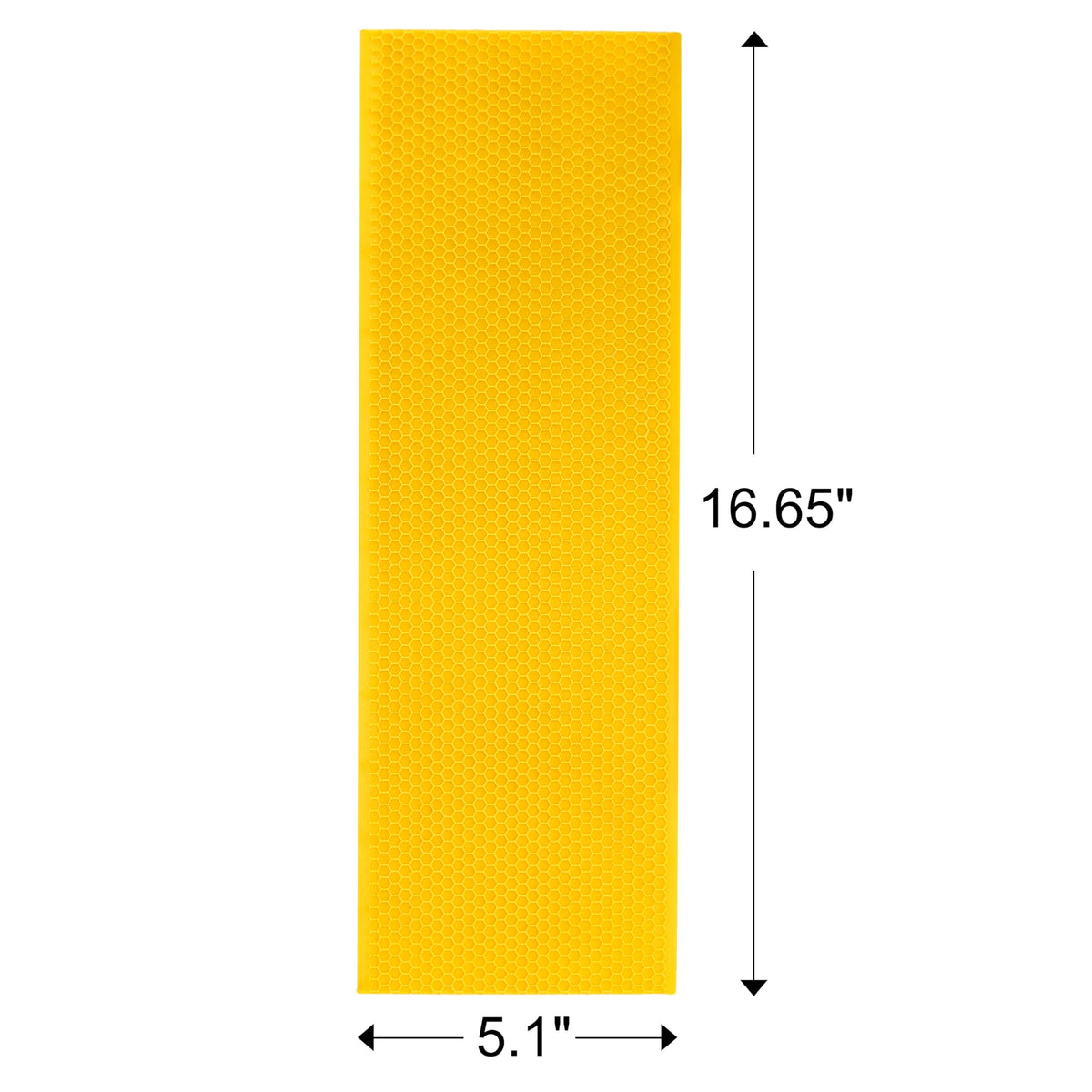 Medium frame sheet measures 16.65 by 5.51 inches