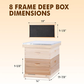 BeeINN beehive frames and foundations ready for quick colony building.