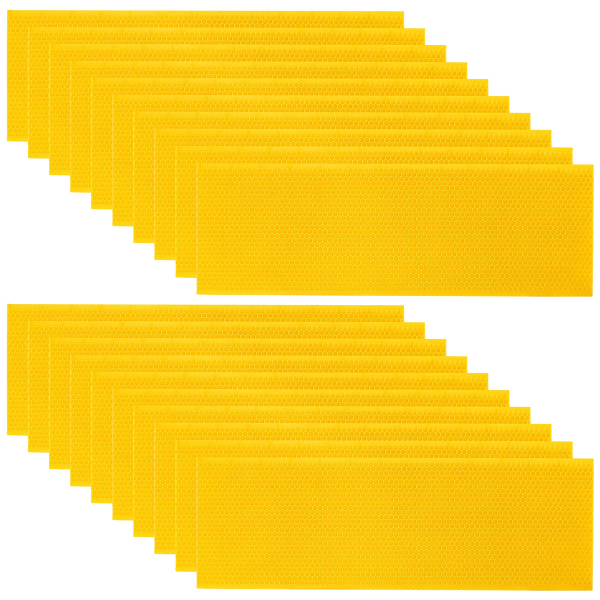 BEEINN Beehive wax-coated foundation sheet, 20-piece kit for faster hive building.